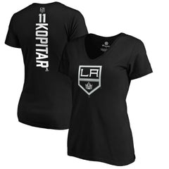 Anze Kopitar Los Angeles Kings Women's Playmaker V-Neck T-Shirt - Black T-shirts
