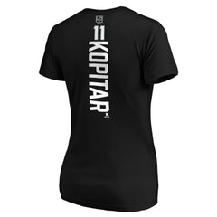 Anze Kopitar Los Angeles Kings Women's Playmaker V-Neck T-Shirt - Black T-shirts