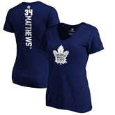 Auston Matthews Toronto Maple Leafs Women's Playmaker V-Neck T-Shirt - Royal T-shirts