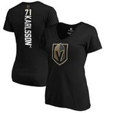 William Karlsson Vegas Golden Knights Women's Playmaker V-Neck T-Shirt - Black T-shirts