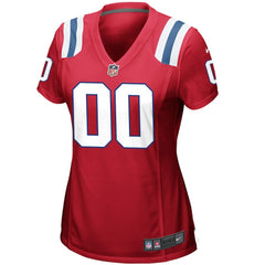 New England Patriots Women's Alternate Custom Jersey - Red discount