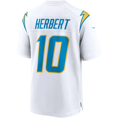 Justin Herbert Los Angeles Chargers Game Jersey - White on sale