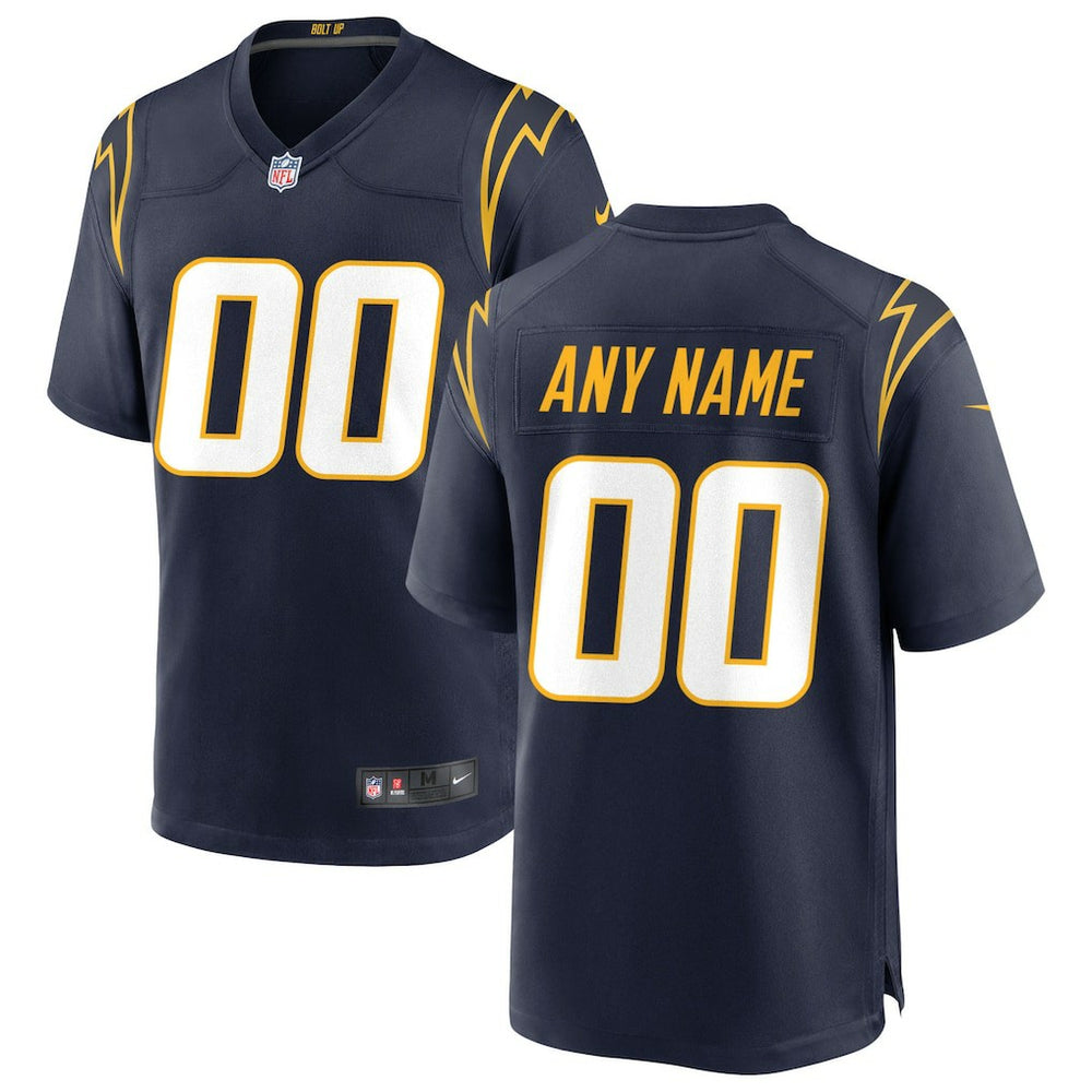 Los Angeles Chargers Alternate Custom Game Jersey - Navy sale