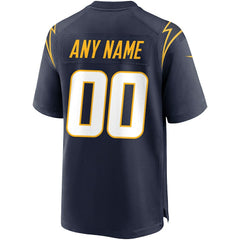 Los Angeles Chargers Alternate Custom Game Jersey - Navy sale