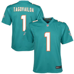 Tua Tagovailoa Miami Dolphins Youth Game Jersey - Aqua outlet