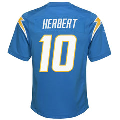 Justin Herbert Los Angeles Chargers Youth Game Jersey - Powder Blue for sale