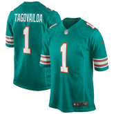 Tua Tagovailoa Miami Dolphins Alternate Game Jersey - Aqua for sale