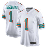 Tua Tagovailoa Miami Dolphins 2nd Alternate Game Jersey - White for sale