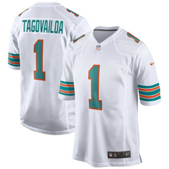 Tua Tagovailoa Miami Dolphins 2nd Alternate Game Jersey - White for sale