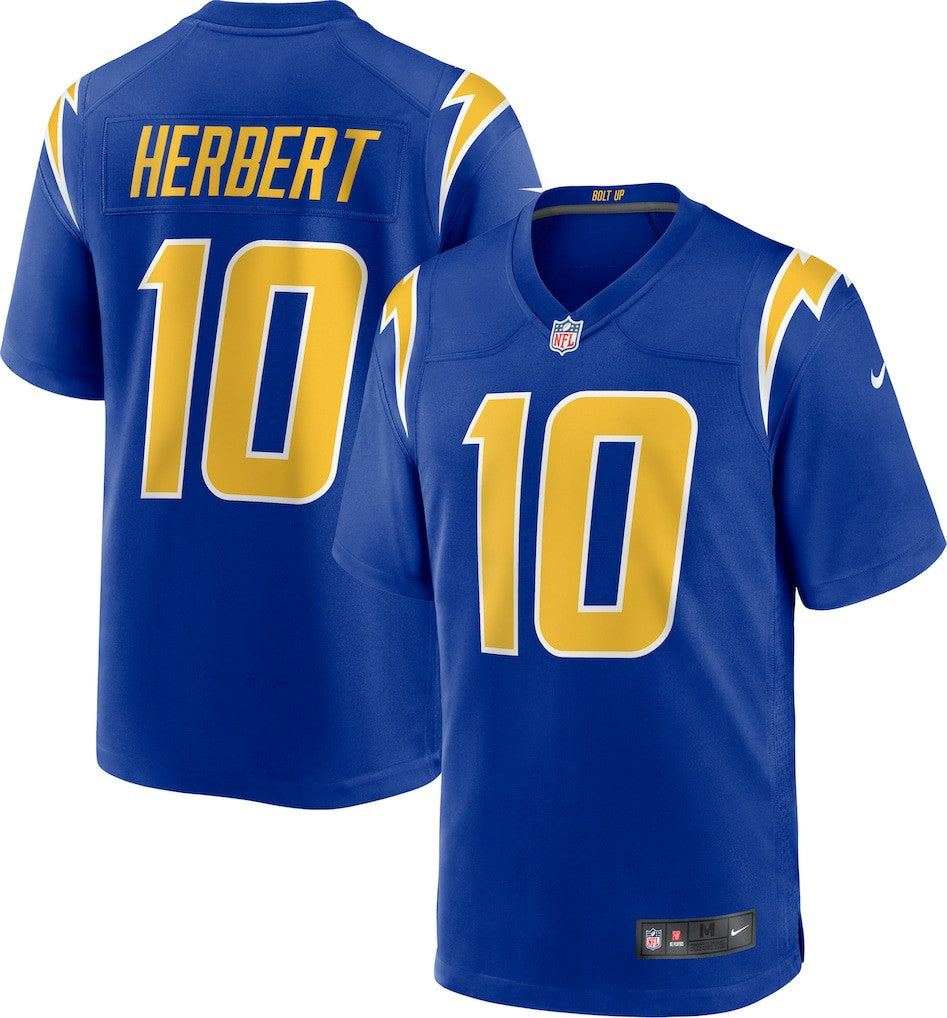 Justin Herbert Los Angeles Chargers Alternate Game Jersey - Royal on sale