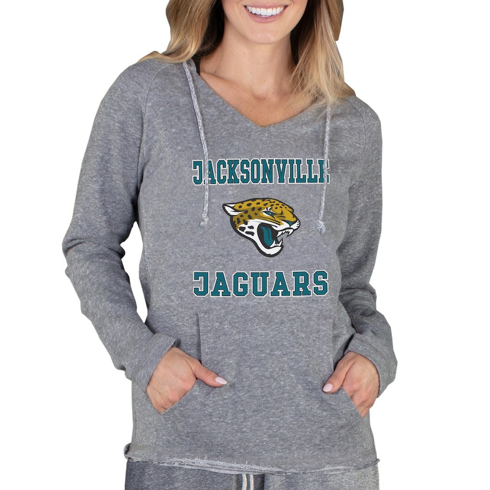 Jacksonville Jaguars Concepts Sport Women's Mainstream Tri-Blend Raglan Hoodie V-Neck Top - Gray online