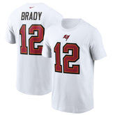 Tom Brady Tampa Bay Buccaneers Name & Number T-Shirt - White online