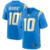 Justin Herbert Los Angeles Chargers Player Game Jersey - Powder Blue cheap