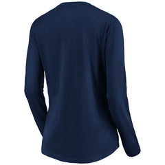 Oklahoma City Thunder Women's Banner Wave V-Neck Long Sleeve T-Shirt - Navy shop