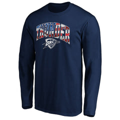 Oklahoma City Thunder Banner Wave Long Sleeve T-Shirt - Navy sale