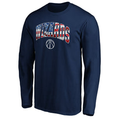 Washington Wizards Banner Wave Long Sleeve T-Shirt - Navy shop