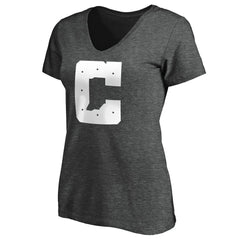 Indianapolis Colts Women's Secondary Logo V-Neck T-Shirt - Heather Gray outlet