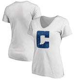 Indianapolis Colts Women's Secondary Logo V-Neck T-Shirt - White for sale