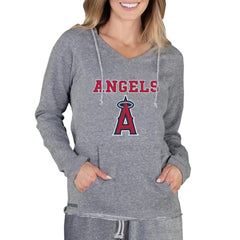 Los Angeles Angels Concepts Sport Women's Mainstream Terry Long Sleeve Hoodie Top Gray