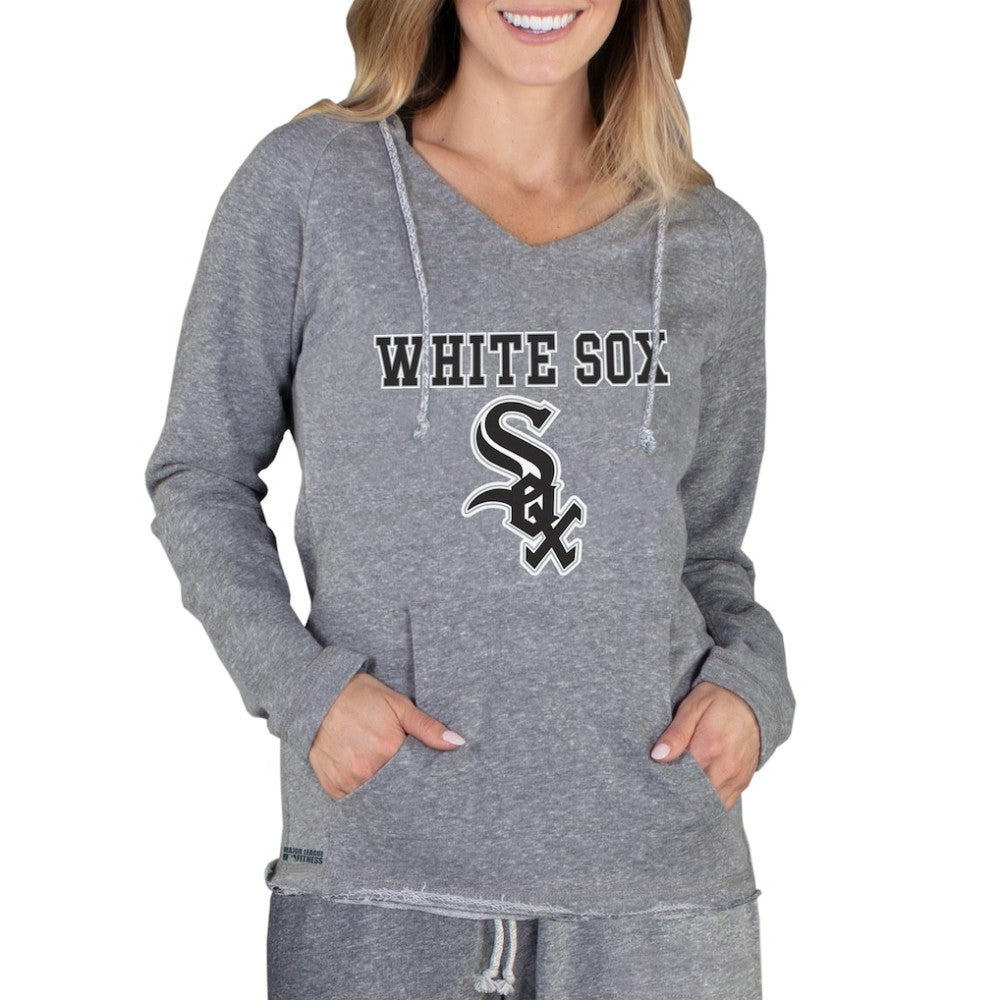 Chicago White Sox Concepts Sport Women's Mainstream Terry Long Sleeve Hoodie Top Gray