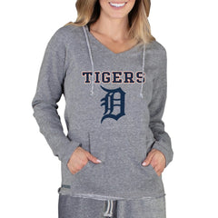 Detroit Tigers Concepts Sport Women's Mainstream Terry Long Sleeve Hoodie Top Gray