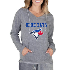 Toronto Blue Jays Concepts Sport Women's Mainstream Terry Long Sleeve Hoodie Top Gray