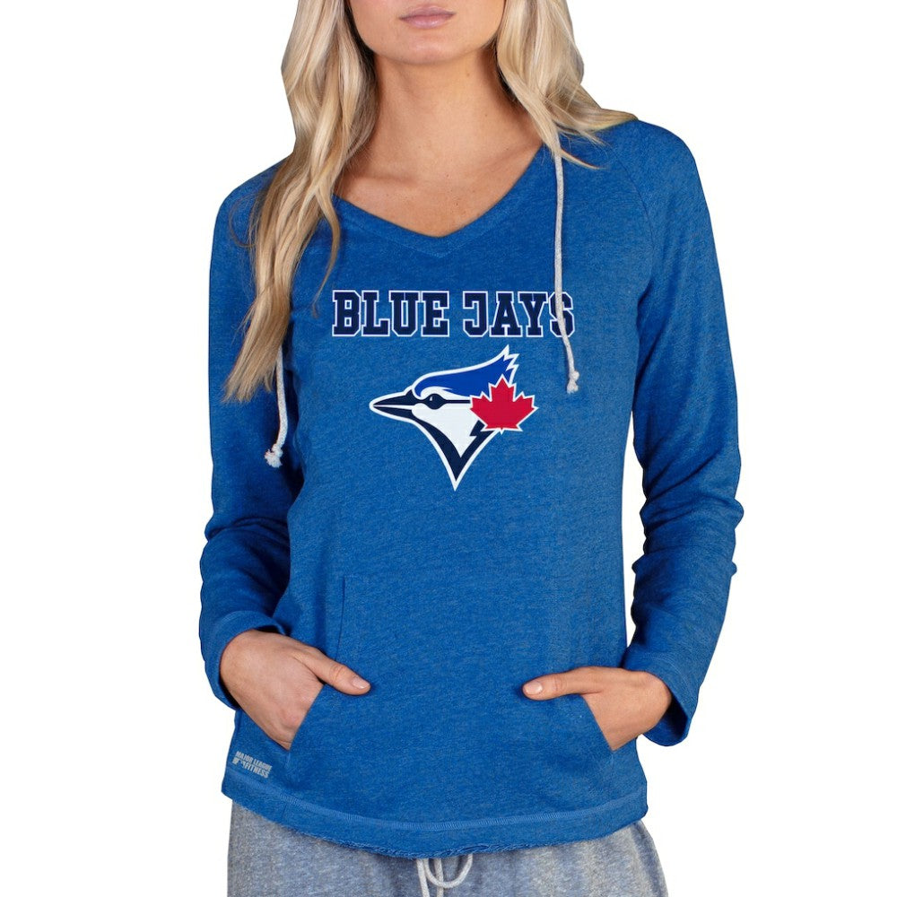 Toronto Blue Jays Concepts Sport Women's Mainstream Terry Long Sleeve Hoodie Top Royal