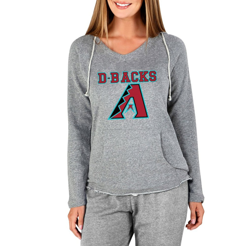 Arizona Diamondbacks Concepts Sport Women's Mainstream Terry Long Sleeve Hoodie Top Gray
