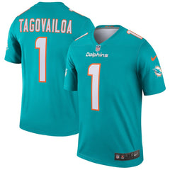 Tua Tagovailoa Miami Dolphins Legend Player Performance Top - Aqua for sale
