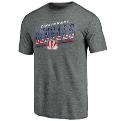 Cincinnati Bengals Team Freedom Tri-Blend T-Shirt - Gray on sale