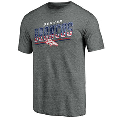 Denver Broncos Team Freedom Tri-Blend T-Shirt - Gray on sale