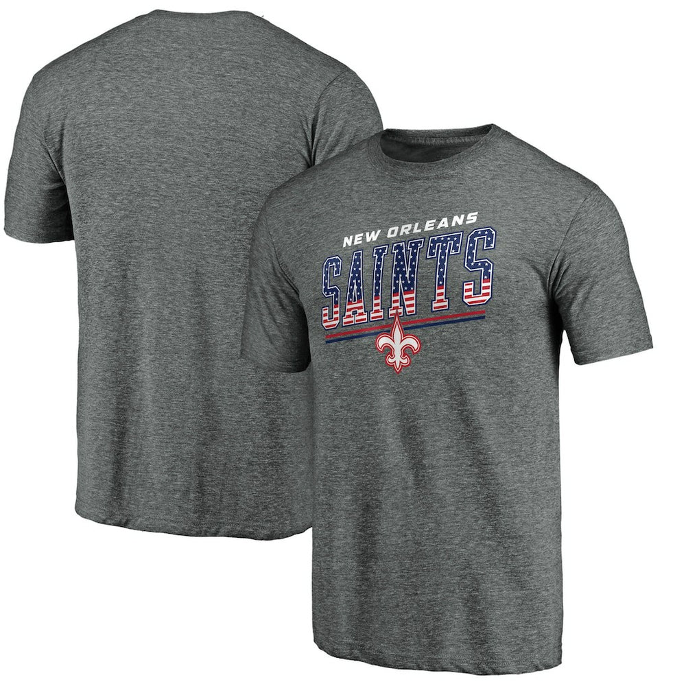 New Orleans Saints Team Freedom Tri-Blend T-Shirt - Gray discount