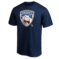 Florida Panthers Banner Wave Logo T-Shirt - Navy T-shirts