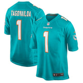 Tua Tagovailoa Miami Dolphins Player Game Jersey - Aqua outlet