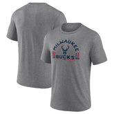 Milwaukee Bucks Team Freedom Tri-Blend T-Shirt - Gray cheap