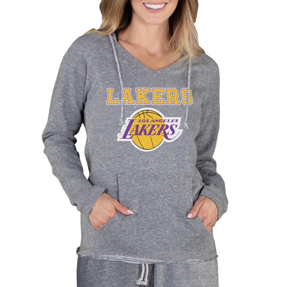 Los Angeles Lakers Concepts Sport Women's Mainstream Terry Hooded Top - Gray online