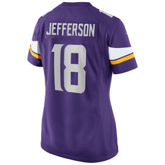 Justin Jefferson Minnesota Vikings Women's Game Jersey - Purple for sale
