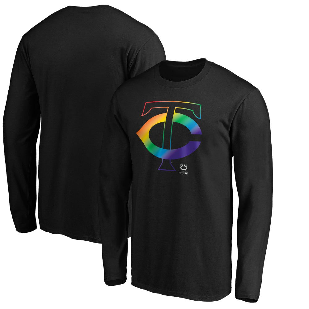 Minnesota Twins Team Pride Logo Long Sleeve T-Shirt Black
