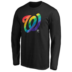 Washington Nationals Team Pride Logo Long Sleeve T-Shirt Black