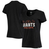 San Francisco Giants Women's Spring Training Floral Fill Club T-Shirt Black