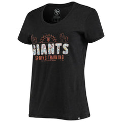 San Francisco Giants Women's Spring Training Floral Fill Club T-Shirt Black