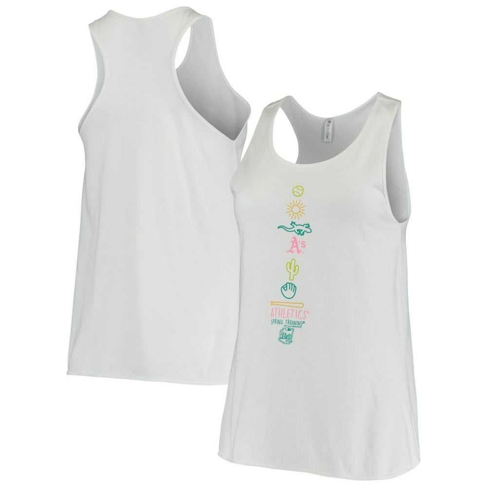 Athletics Soft as a Grape Women's Local Team Lineup Tank Top White