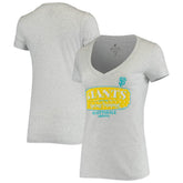 San Francisco Giants Soft as a Grape Women's Spring Training Tropical Banner T-Shirt Heathered Gray
