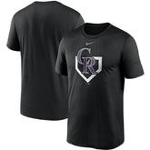 Colorado Rockies Icon Legend Performance T-Shirt Black