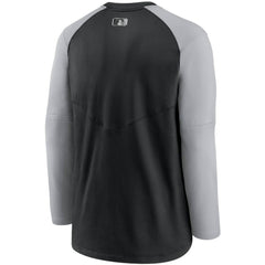 Chicago White Sox Authentic Collection Pregame Performance Raglan Pullover Sweatshirt Black/Gray