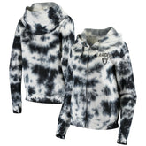 Las Vegas Raiders New Era Women's Tie Dye Fleece Full-Zip Hoodie - Black discount