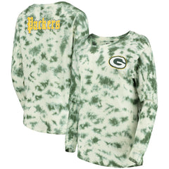 Green Bay Packers New Era Women's Tie-Dye Long Sleeve T-Shirt - Green outlet