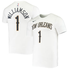 Zion Williamson New Orleans Pelicans Name & Number Performance T-Shirt - White shop