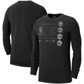 Philadelphia 76ers Courtside Chrome Long Sleeve T-Shirt - Black for sale