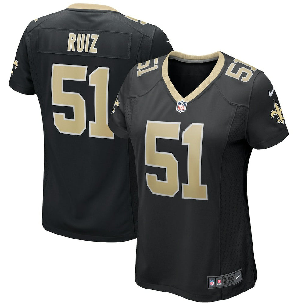 Cesar Ruiz New Orleans Saints Women's Game Jersey - Black on sale